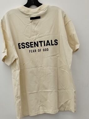 Fear of God Essentials T-Shirt Size M Cream Butter Yellow